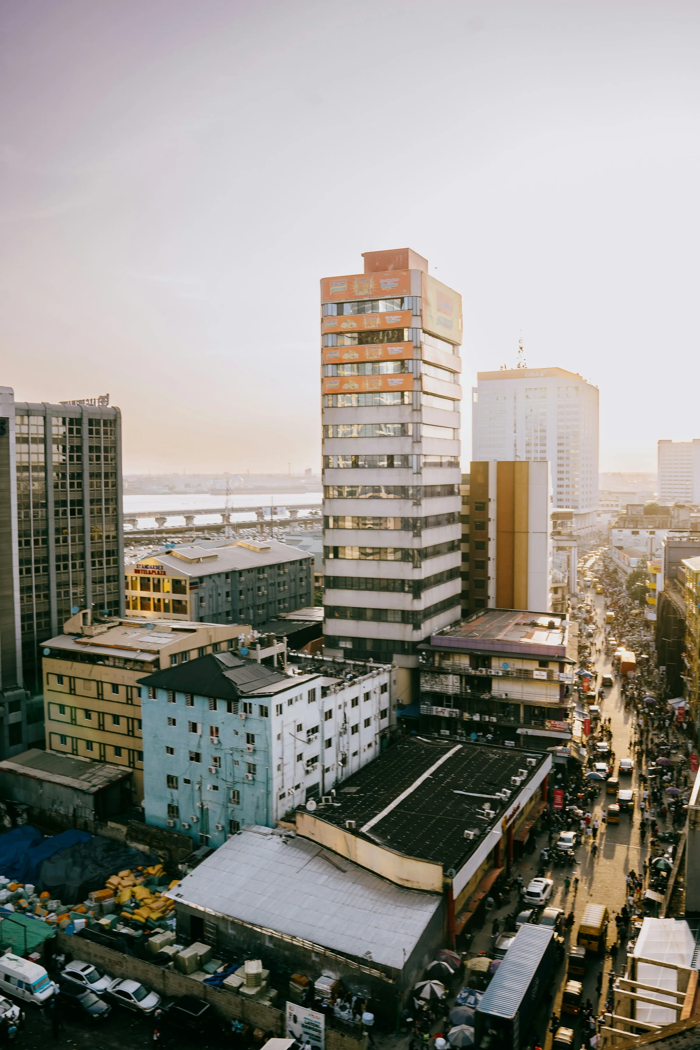 Lagos skyline in the afternoon
